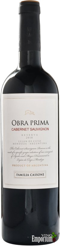 Ficha Técnica: Obra Prima Cabernet Sauvignon Reserva (2010)