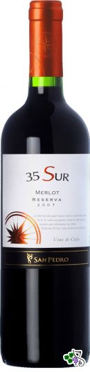 Ficha Técnica: 35 Sur Merlot (2007)