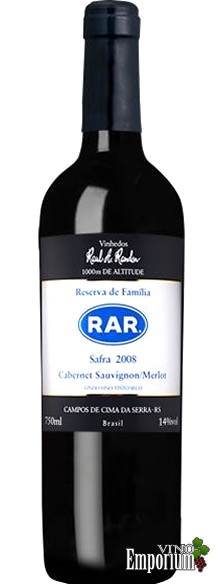 Ficha Técnica: RAR Cabernet Sauvignon - Merlot (2009)